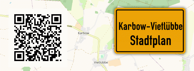 Stadtplan Karbow-Vietlübbe