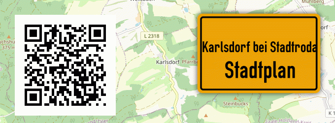 Stadtplan Karlsdorf bei Stadtroda