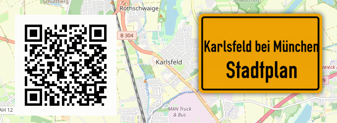 Stadtplan Karlsfeld bei München