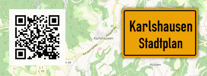 Stadtplan Karlshausen