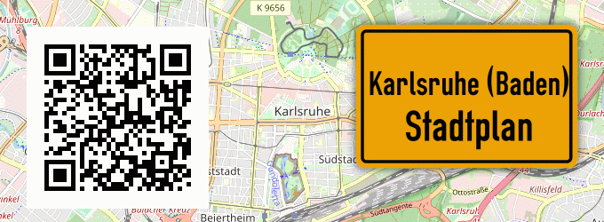 Stadtplan Karlsruhe (Baden)