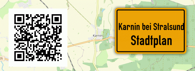Stadtplan Karnin bei Stralsund