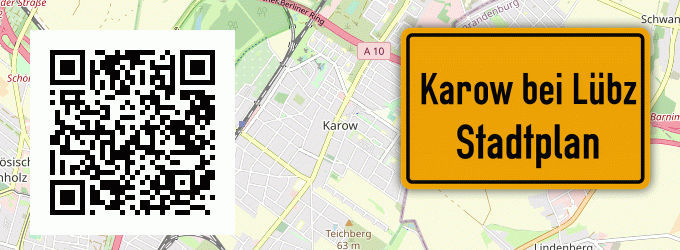 Stadtplan Karow bei Lübz