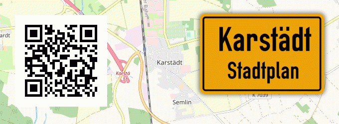 Stadtplan Karstädt, Prignitz