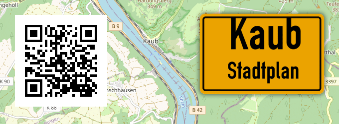 Stadtplan Kaub