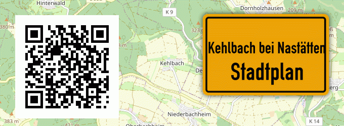 Stadtplan Kehlbach bei Nastätten