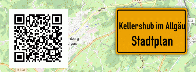 Stadtplan Kellershub im Allgäu