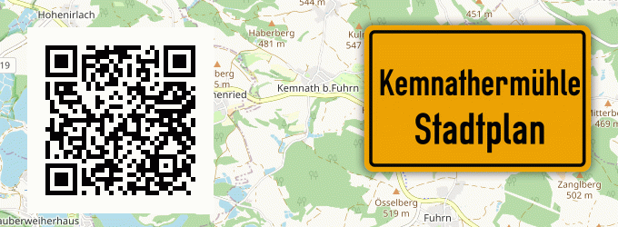 Stadtplan Kemnathermühle