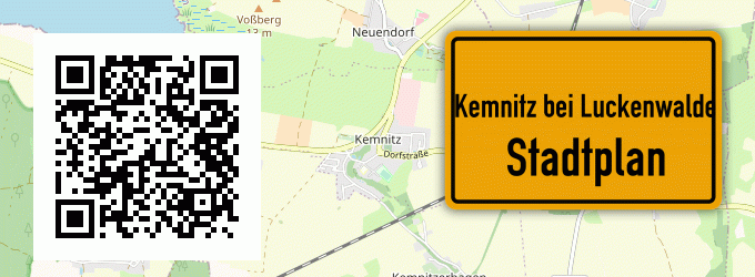 Stadtplan Kemnitz bei Luckenwalde