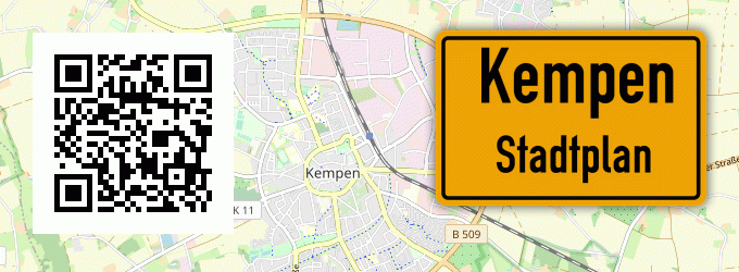 Stadtplan Kempen, Selfkantkreis