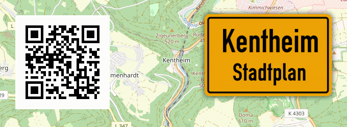 Stadtplan Kentheim