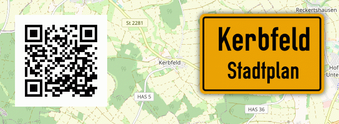 Stadtplan Kerbfeld