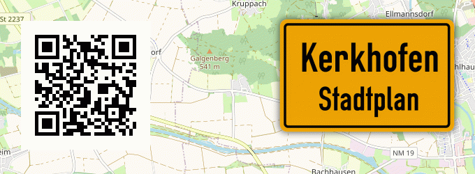 Stadtplan Kerkhofen, Oberpfalz