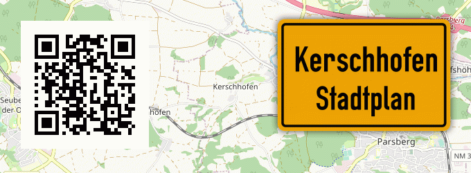 Stadtplan Kerschhofen, Oberpfalz