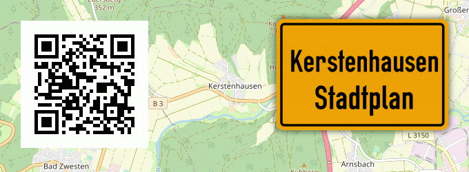 Stadtplan Kerstenhausen, Hessen
