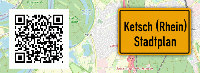 Stadtplan Ketsch (Rhein)