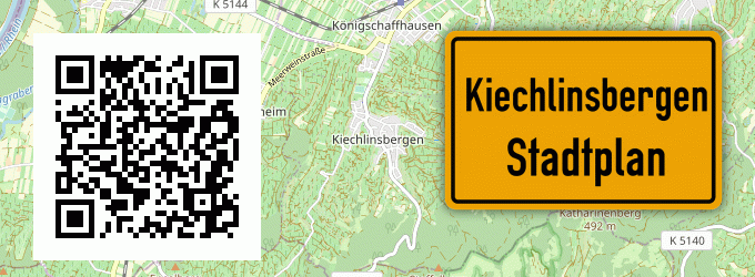 Stadtplan Kiechlinsbergen