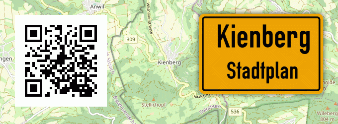 Stadtplan Kienberg, Oberbayern