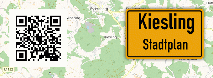Stadtplan Kiesling, Kreis Passau