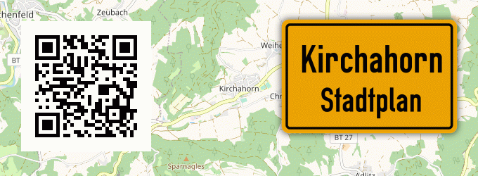 Stadtplan Kirchahorn
