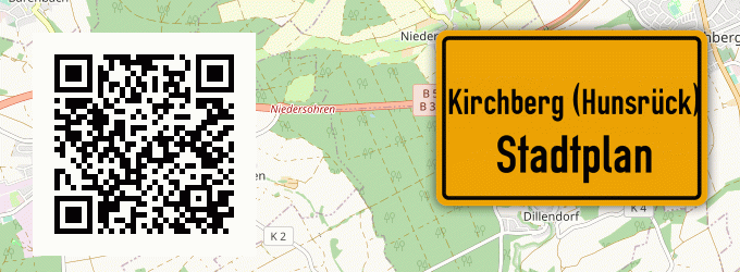 Stadtplan Kirchberg (Hunsrück)