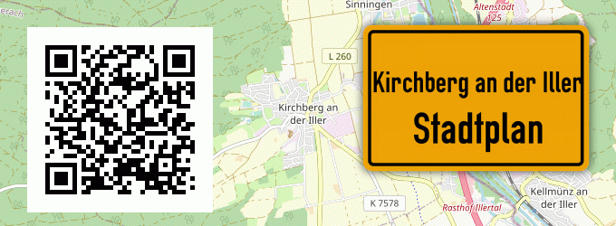 Stadtplan Kirchberg an der Iller