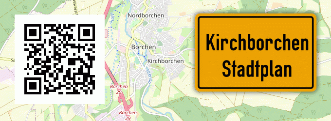 Stadtplan Kirchborchen