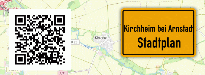 Stadtplan Kirchheim bei Arnstadt