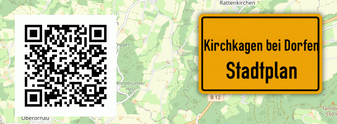 Stadtplan Kirchkagen bei Dorfen, Stadt