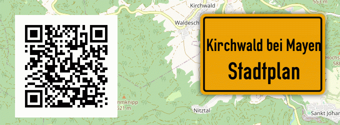 Stadtplan Kirchwald bei Mayen