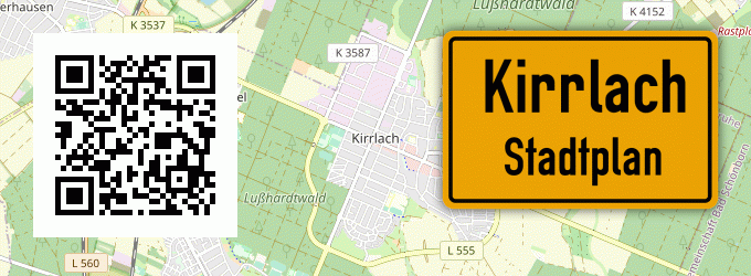 Stadtplan Kirrlach