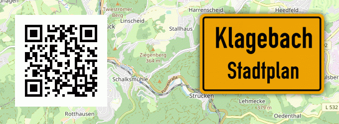 Stadtplan Klagebach
