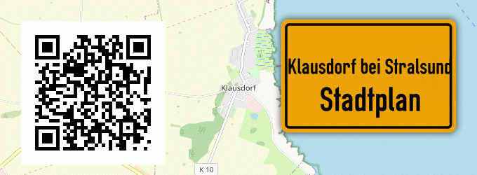 Stadtplan Klausdorf bei Stralsund