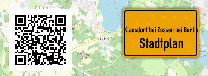 Stadtplan Klausdorf bei Zossen bei Berlin