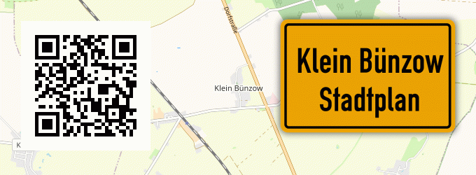 Stadtplan Klein Bünzow
