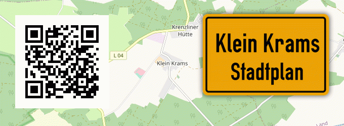 Stadtplan Klein Krams