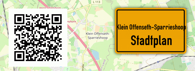 Stadtplan Klein Offenseth-Sparrieshoop