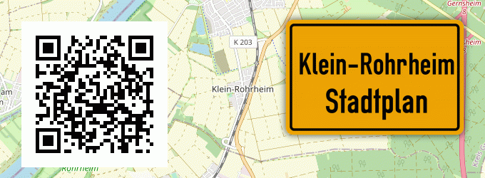 Stadtplan Klein-Rohrheim