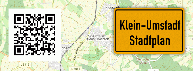 Stadtplan Klein-Umstadt
