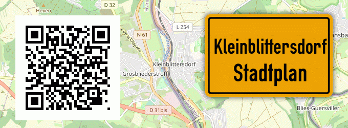 Stadtplan Kleinblittersdorf