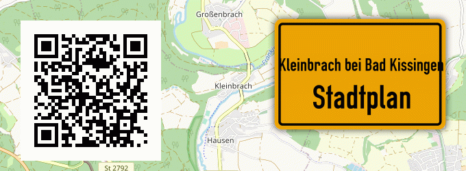 Stadtplan Kleinbrach bei Bad Kissingen