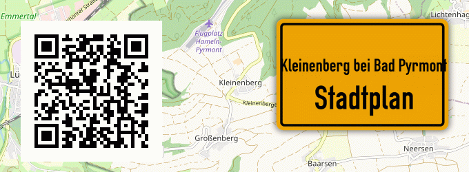 Stadtplan Kleinenberg bei Bad Pyrmont