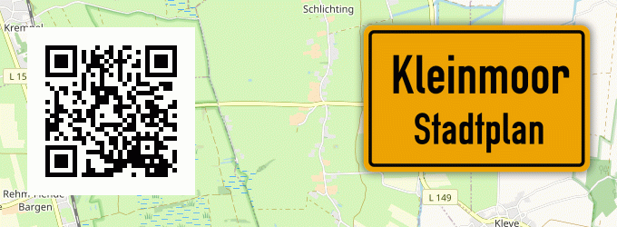 Stadtplan Kleinmoor, Kreis Osterholz