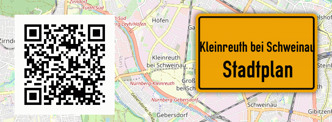 Stadtplan Kleinreuth bei Schweinau