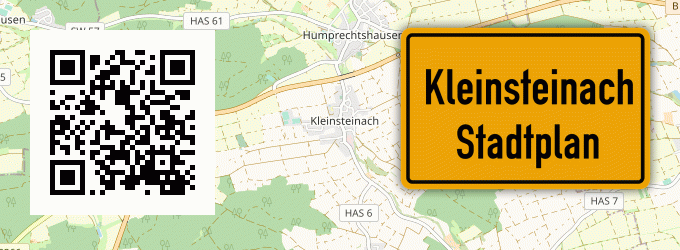 Stadtplan Kleinsteinach, Unterfranken