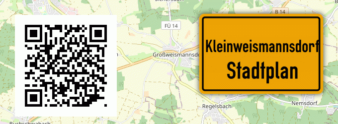 Stadtplan Kleinweismannsdorf