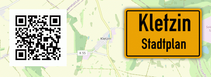 Stadtplan Kletzin