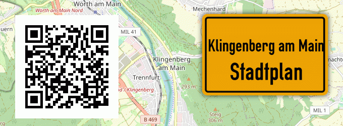 Stadtplan Klingenberg am Main