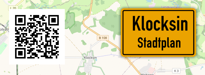 Stadtplan Klocksin