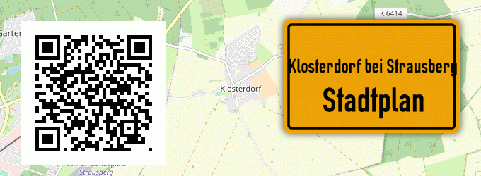 Stadtplan Klosterdorf bei Strausberg